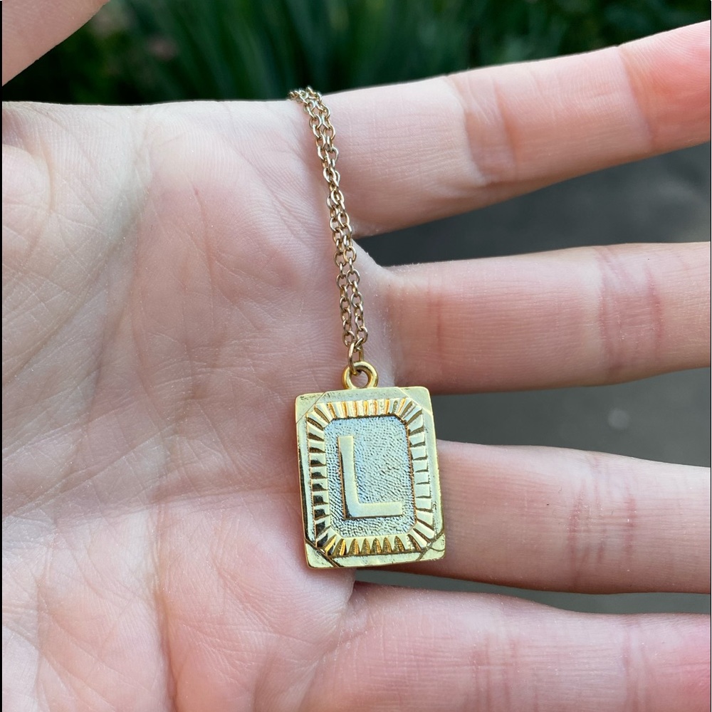 Monogram Anthropologie “L” Necklace